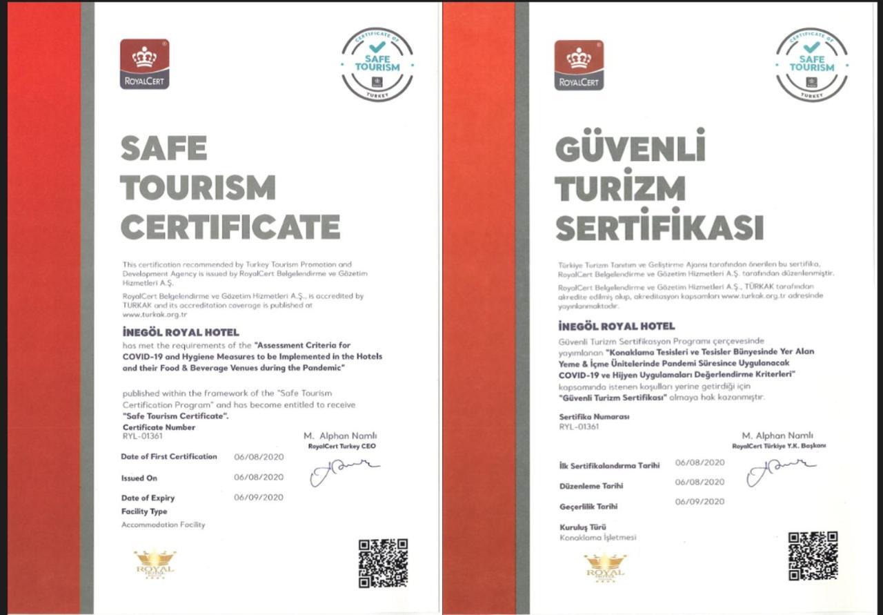 Royal Hotel Inegol Екстериор снимка